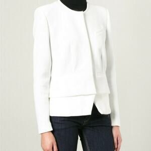 IRO White Cream Lambskin accent Jacket
